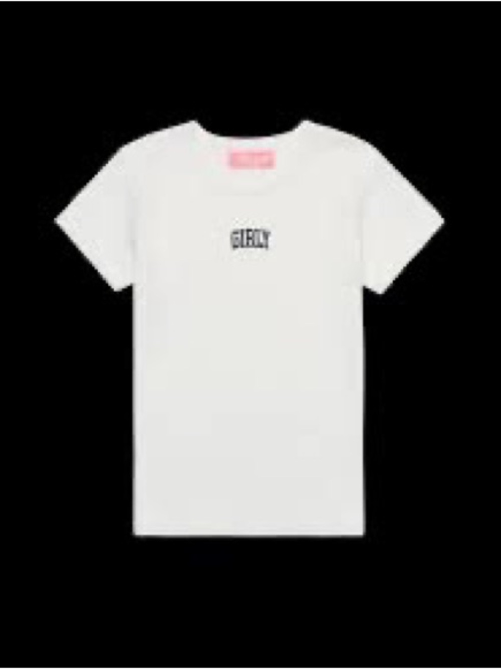 The Toast White Girly Baby Tee in Size Small